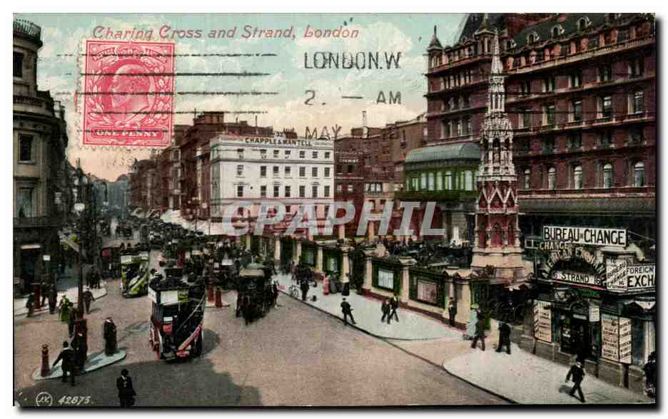CPA Charing Cross And Strand London
