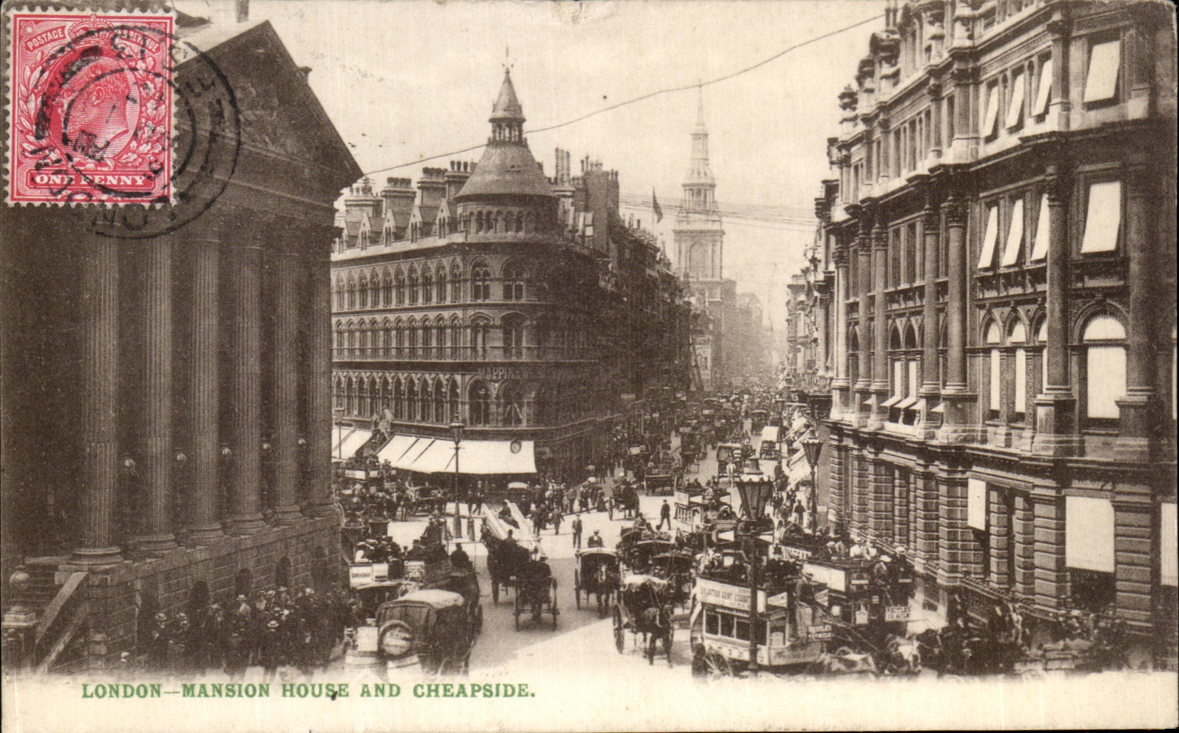 CPA London Mansion House And Cheapside