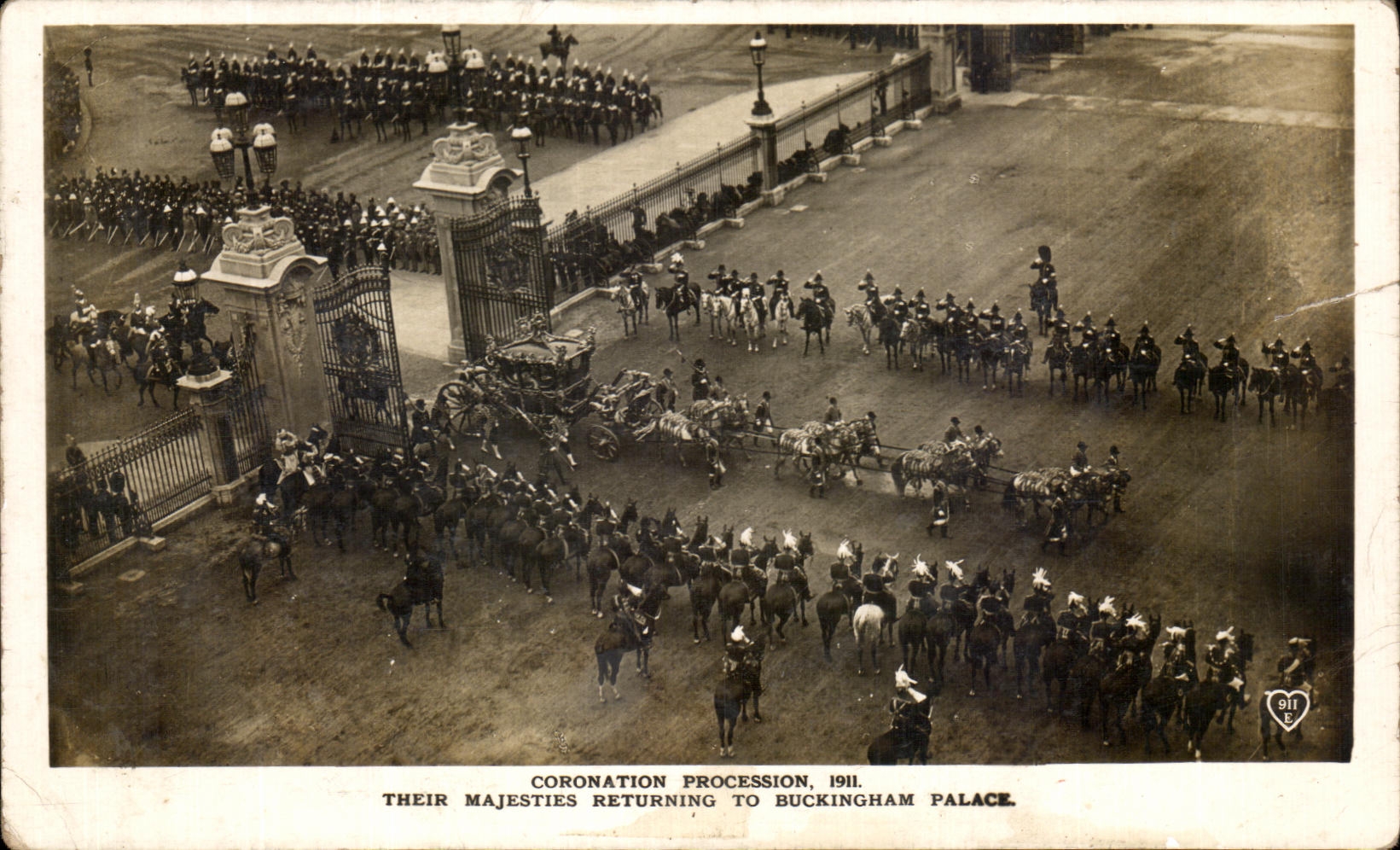 CPA Coronation Procession Their Majesties Returning to Buckingham Palace