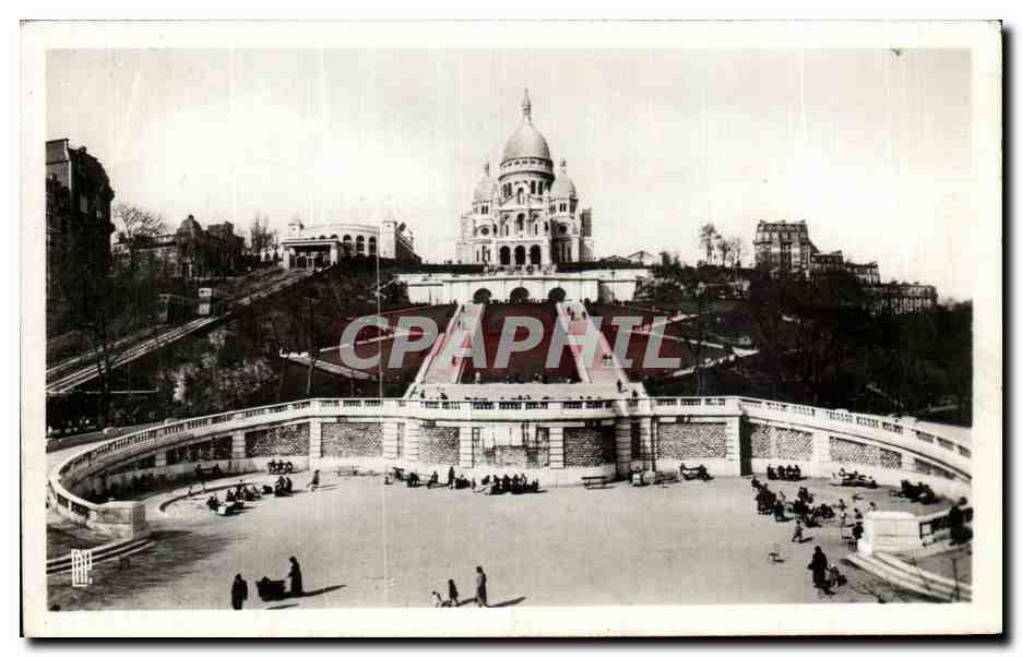 CPA Paris Basilique du Sacre Coeur de Montmartre