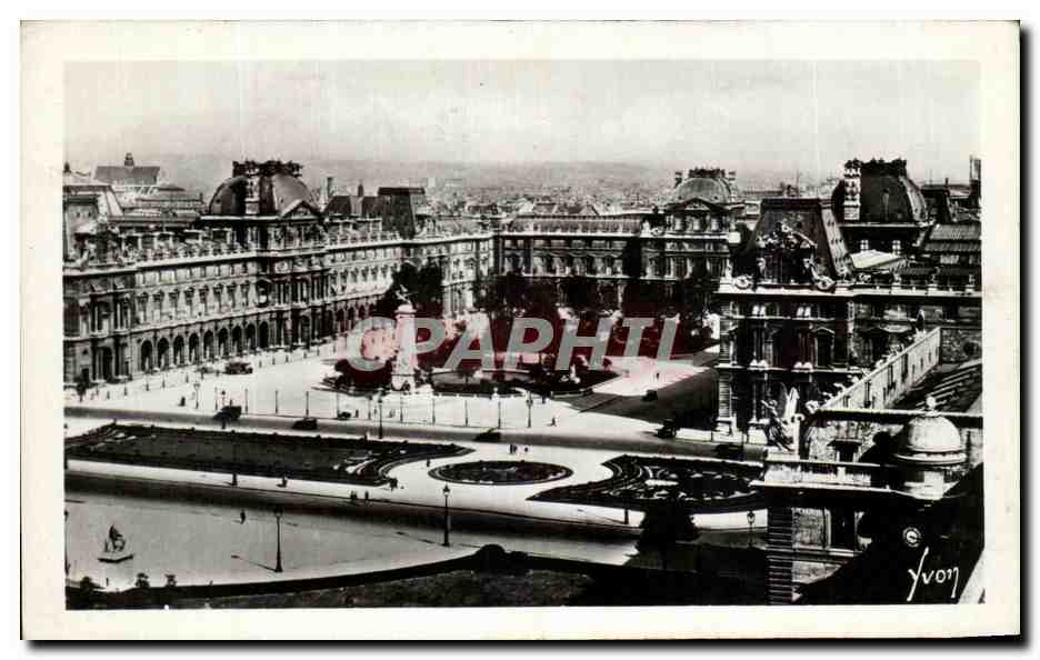 CPA Paris En Flanant Perspective sur le Palais du Louvre
