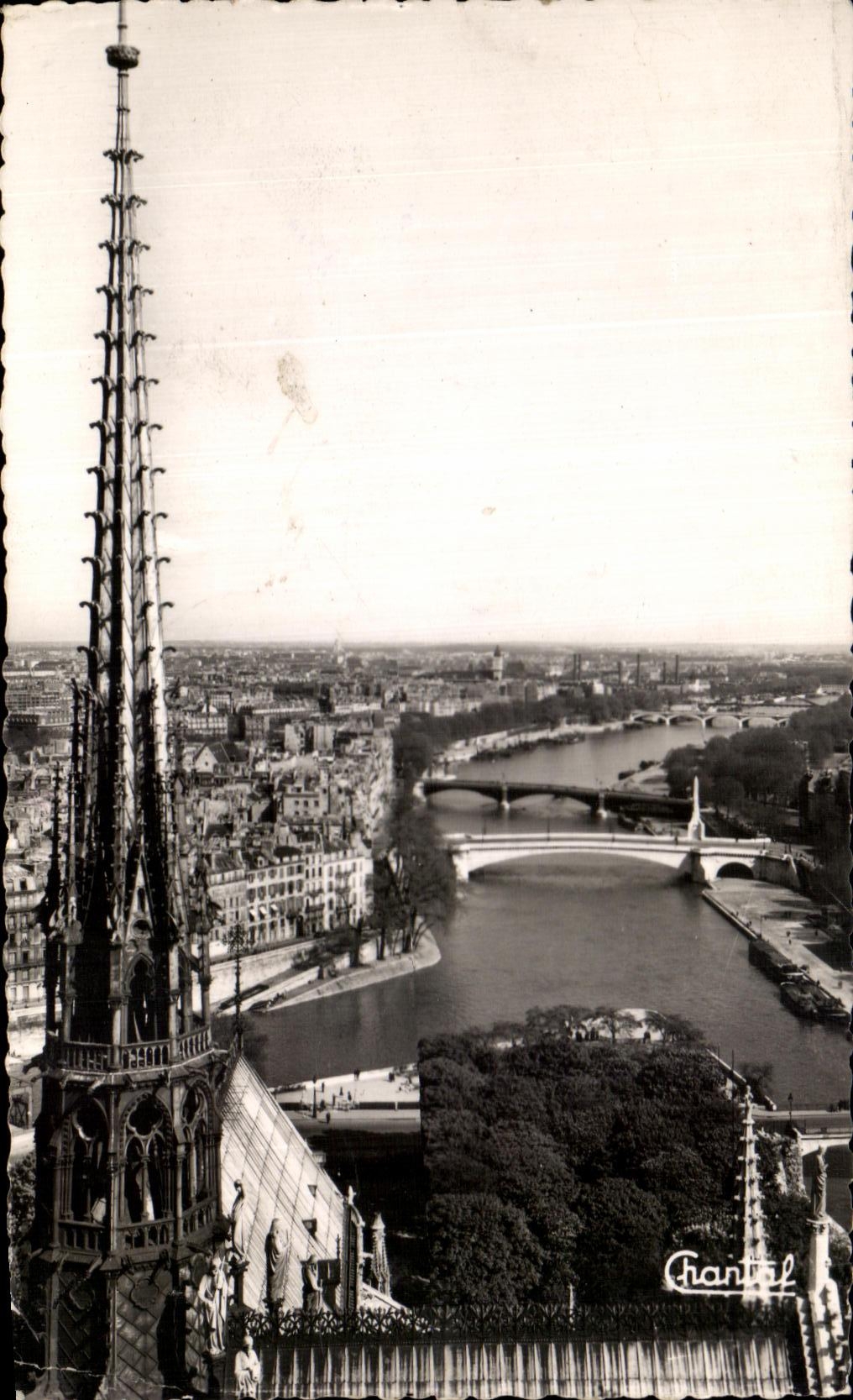 CPA Paris Le Fleche de Notre Dame et le Seine