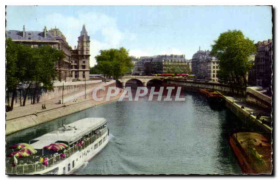 CPA Paris Le Port st Michel Et Les Quais