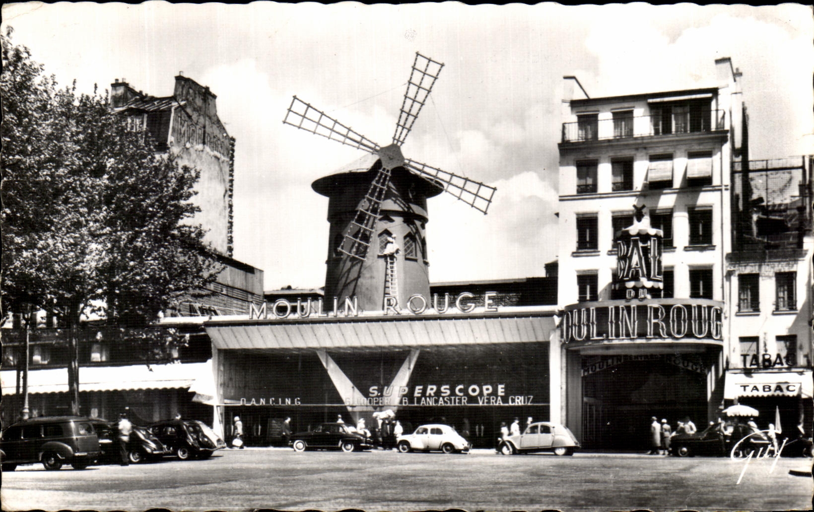 CPA Paris Et Ses Merveilles Montmartre Le Moulin Rouge Place Blanche