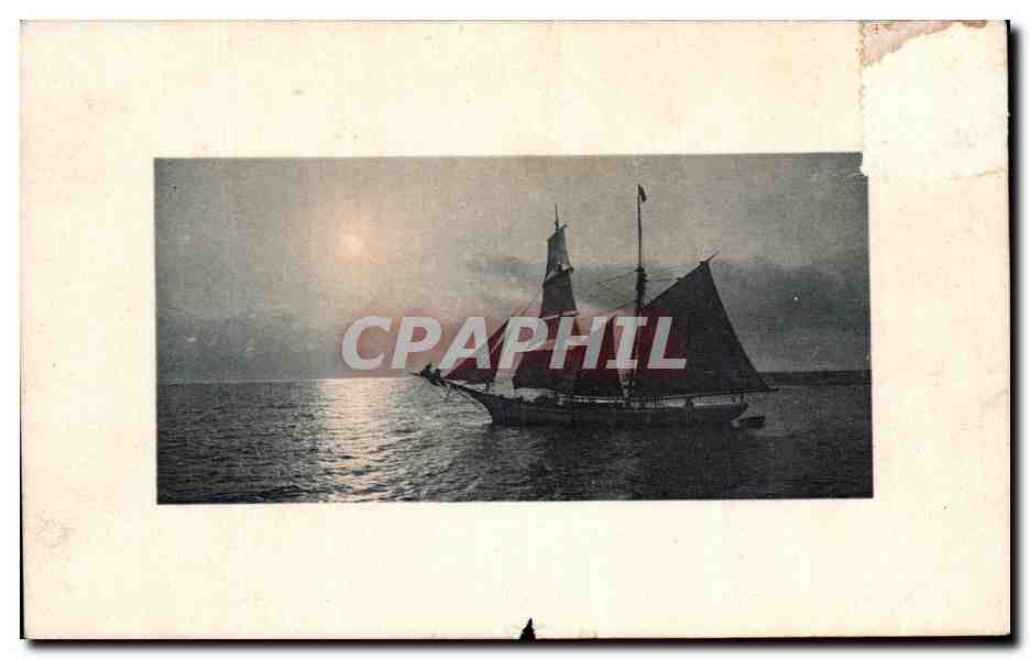 Bateau à voile — vue de Cordouère — C.T. & Cie, S.A. à Gênes, Série 182