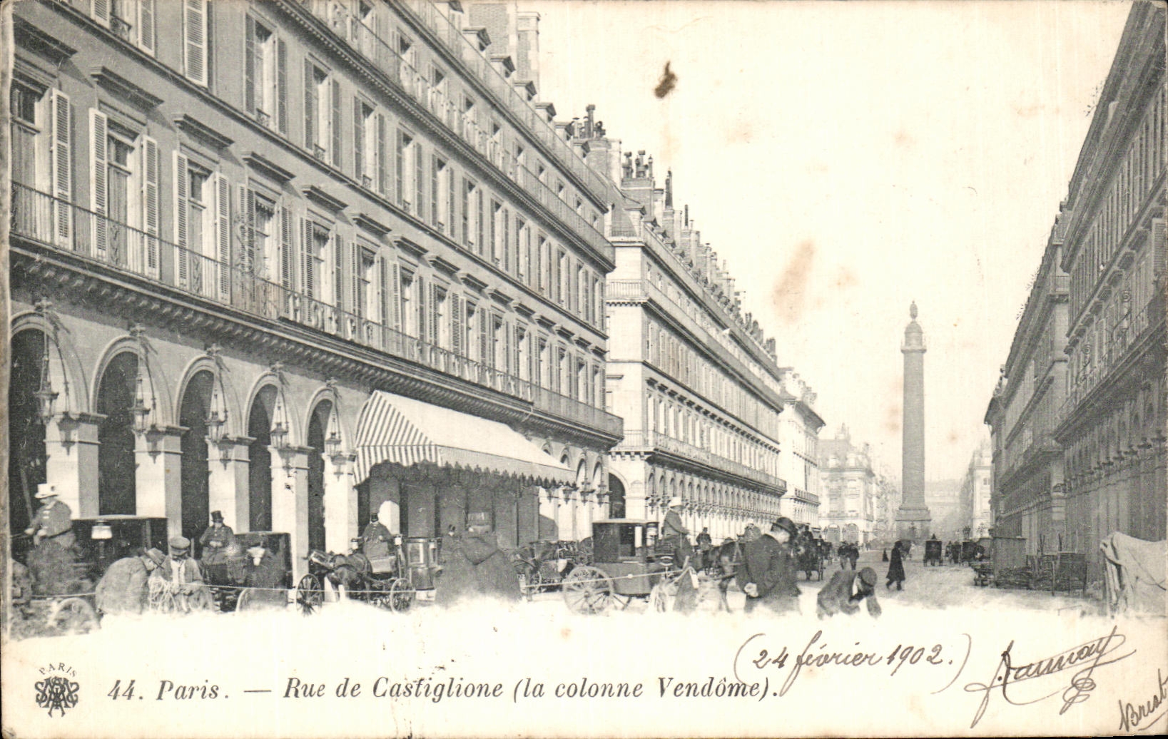 CPA Paris Rue De Castiglione 