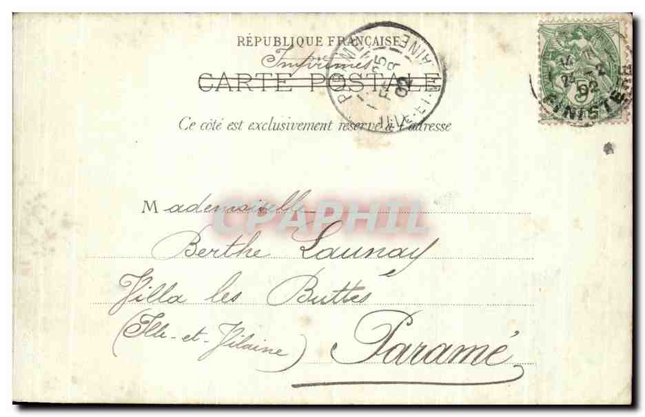 CPA Paris Rue De Castiglione  — Rückseite