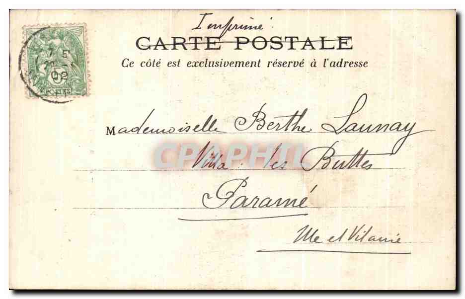 CPA Paris Eglise Saint Laurent — Rückseite