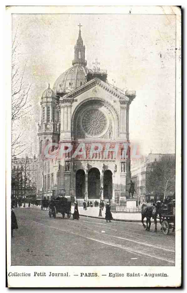 CPA Paris Eglise Saint Augustin
