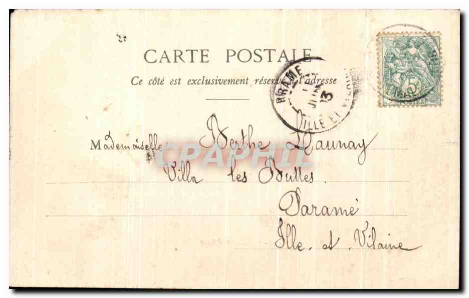 CPA Paris Eglise de la Madeleine — Rückseite