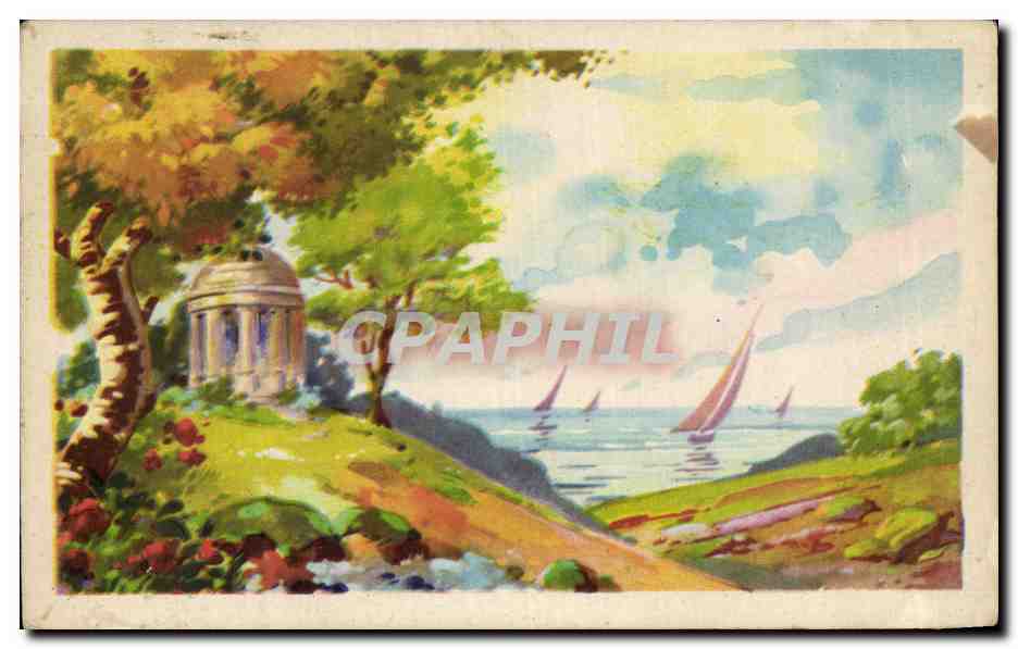 CPA Fantaisie paysage 