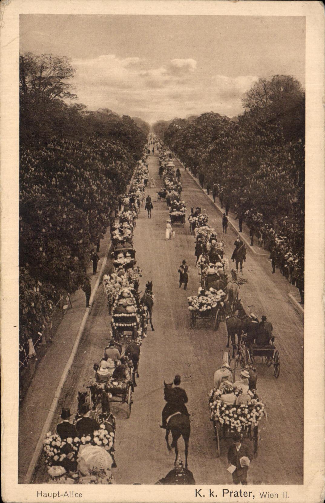 CPA Haupt Allee K K Prater Wien ll