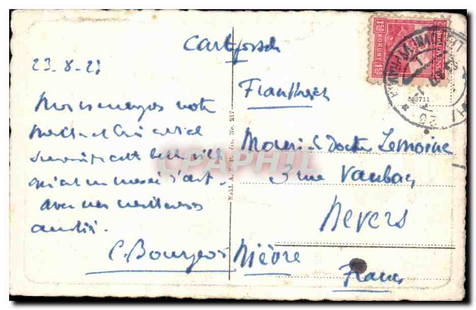 Praha — Střešovická mostecká věž — éditeur inconnu — Verso