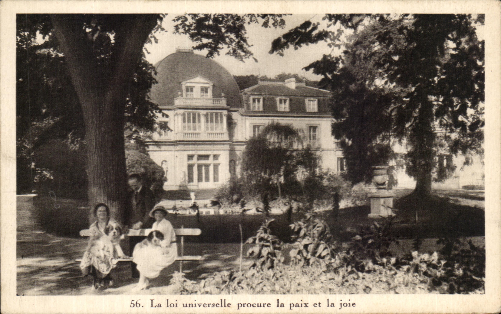 CPA La Loi Universelle Procure la Paix et la Joie