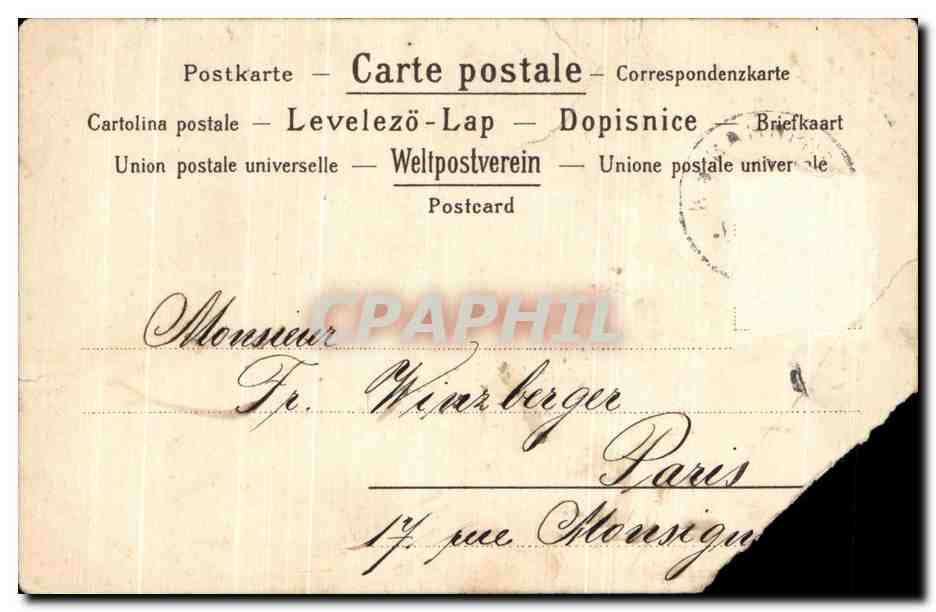 CPA Vesele Vanoce Anges — Rückseite