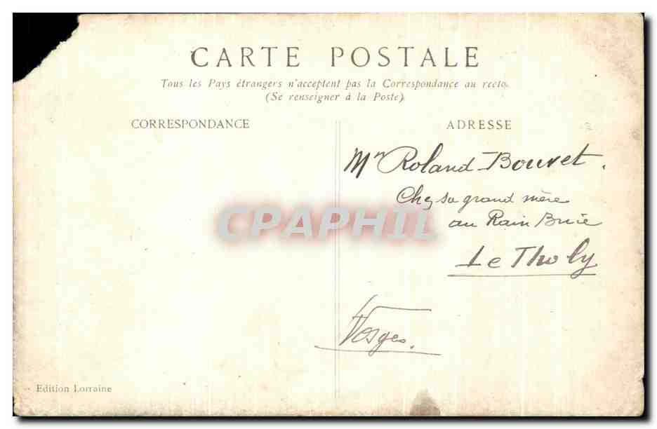 CPA Le Chien sanitaire et Patriote Militaria  — Rückseite