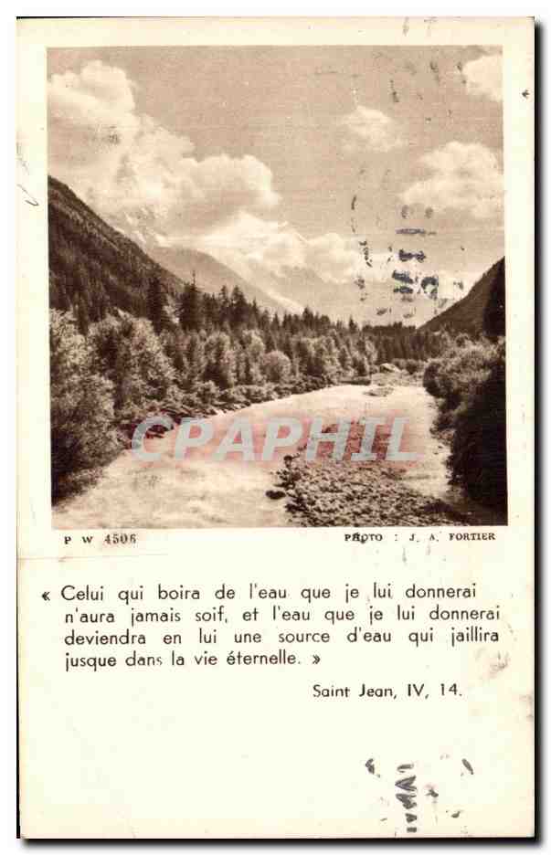 CPA Celui Qui Boira De l'Eau Que je lui Donnerai N'aura Jamais Soif et 