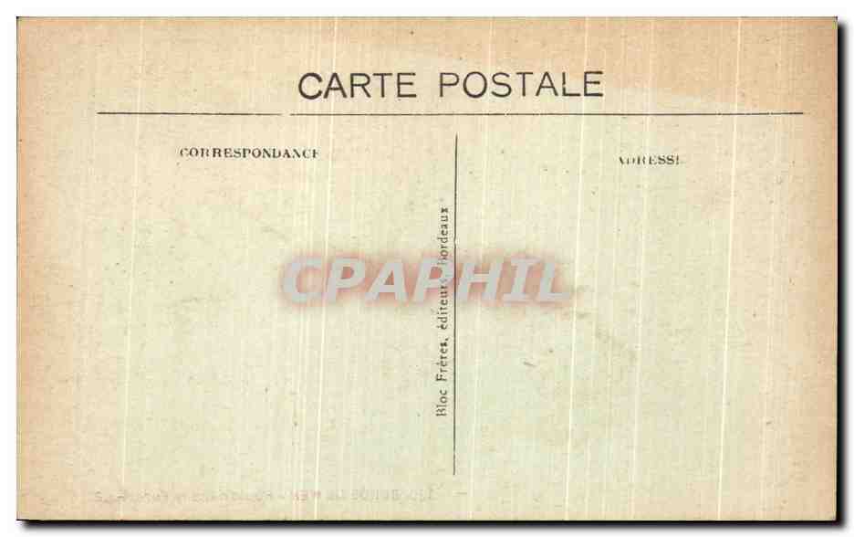 CPA Bords De Mer Route dans la Foret — Back