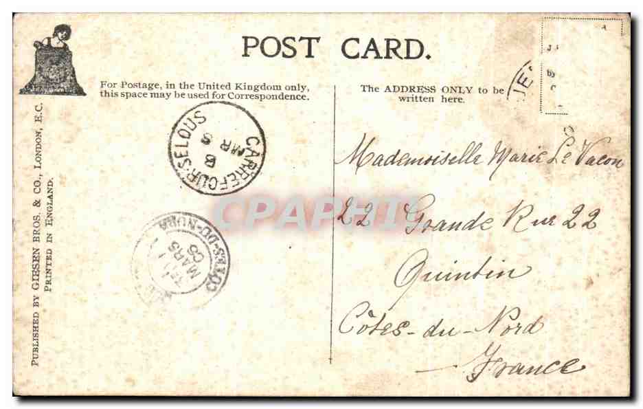 CPA Sir Horat Nelson wounded at Tenerife 1797 Militaria — Verso