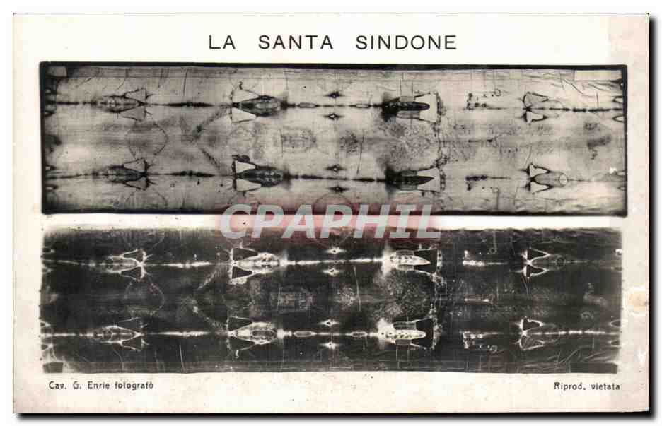 CPA La Santa Sindone Torino Suaire 
