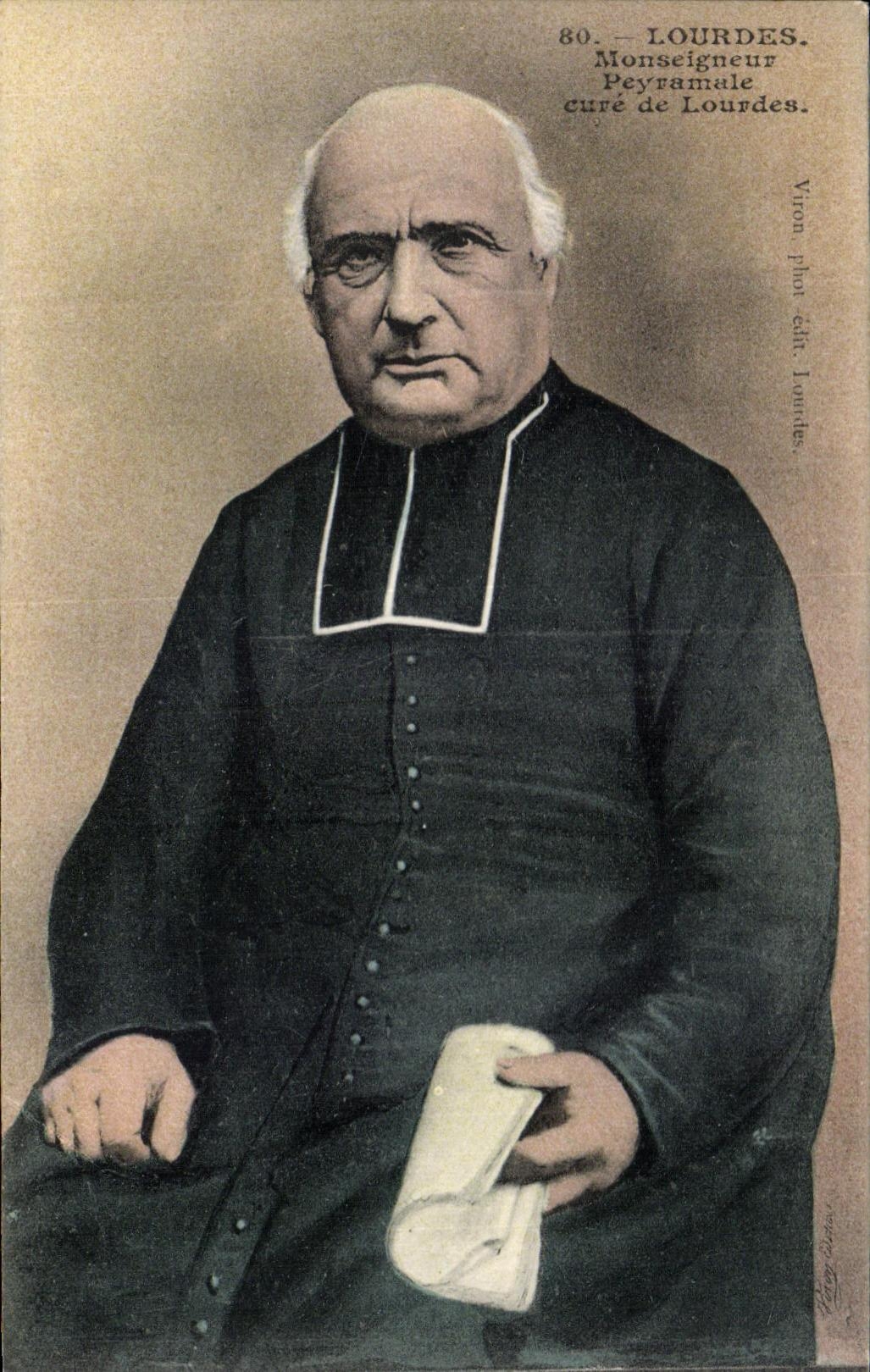 CPA Lourdes Monseigneur Peyramale cure de lourdes