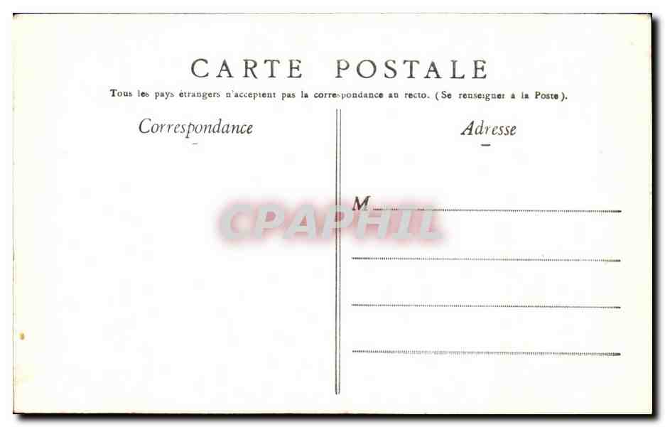 CPA Lourdes Monseigneur Peyramale cure de lourdes — Verso