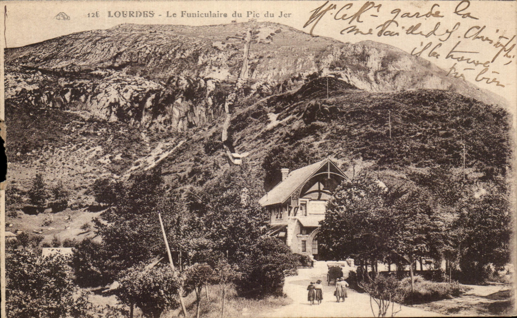 CPA Lourdes Le Funiculaire du Pic du Jer