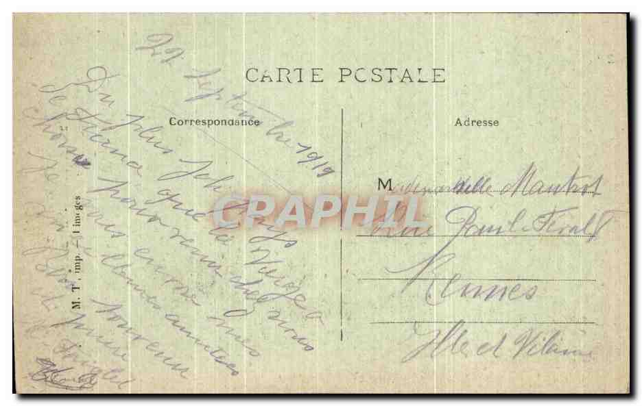 CPA Les Pyrenees Lourdes La Baslilique — Verso