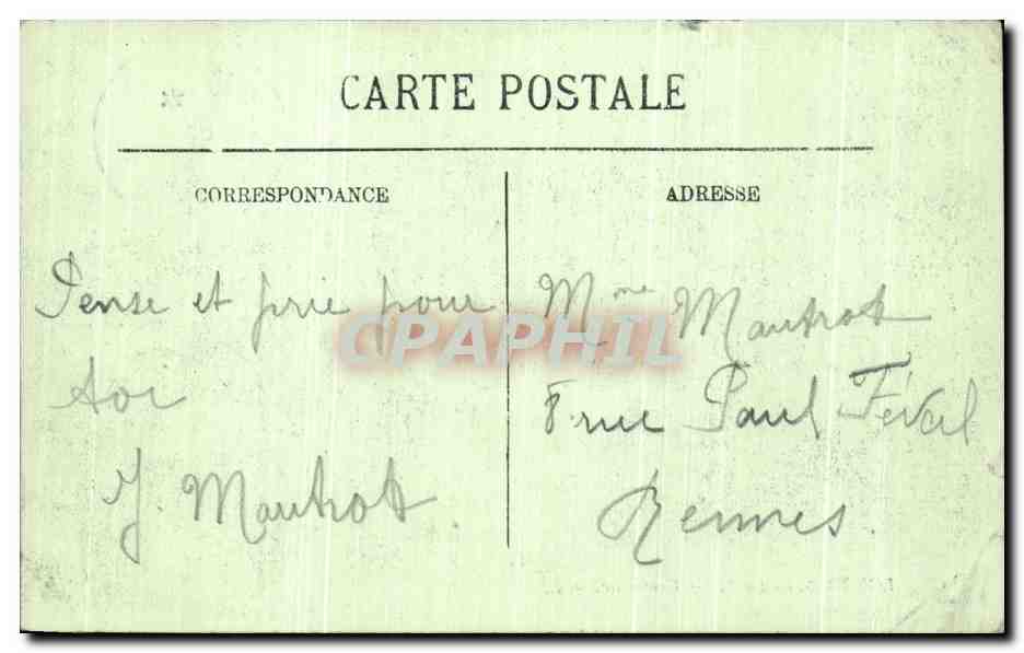 CPA Lourdes La Vierge Couronnce — Verso