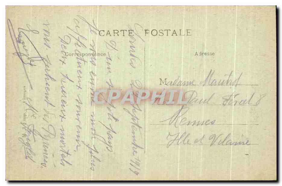 CPA Les Pyrenees Lourdes Vue Generale — Verso