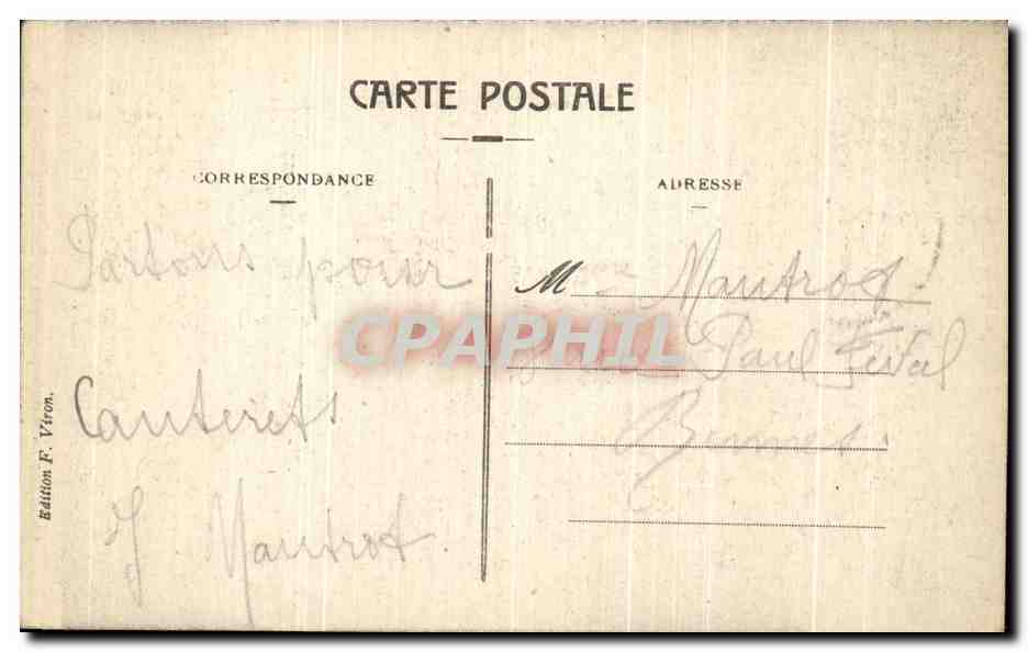 CPA Lourdes Maison paternelle de Bernadette Soubirous — Verso