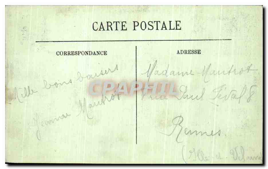 CPA Lourdes Le Funiculaire du Pic du Jer — Verso