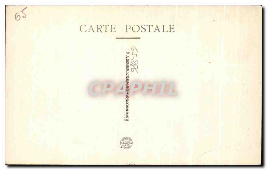 CPA Lourdes Monument de Saint Jean Baptiste Vianney Cure d'Ars — Verso