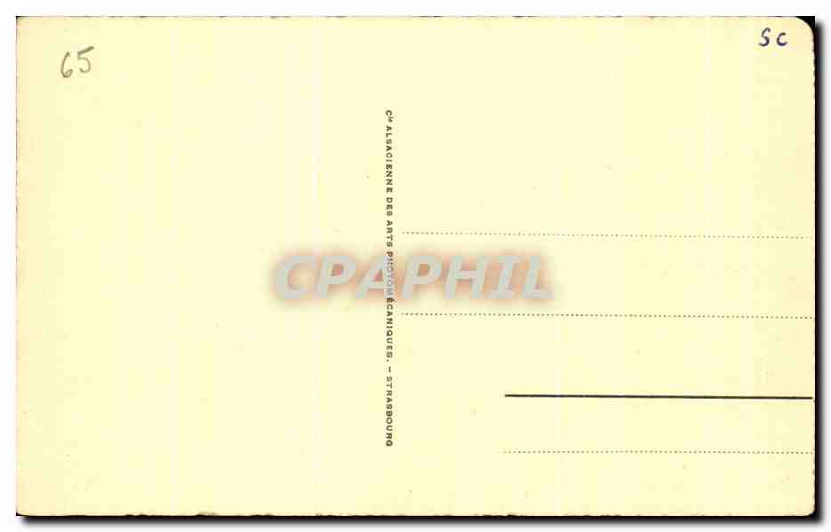 CPA Lourdes La Chute du Gave — Verso