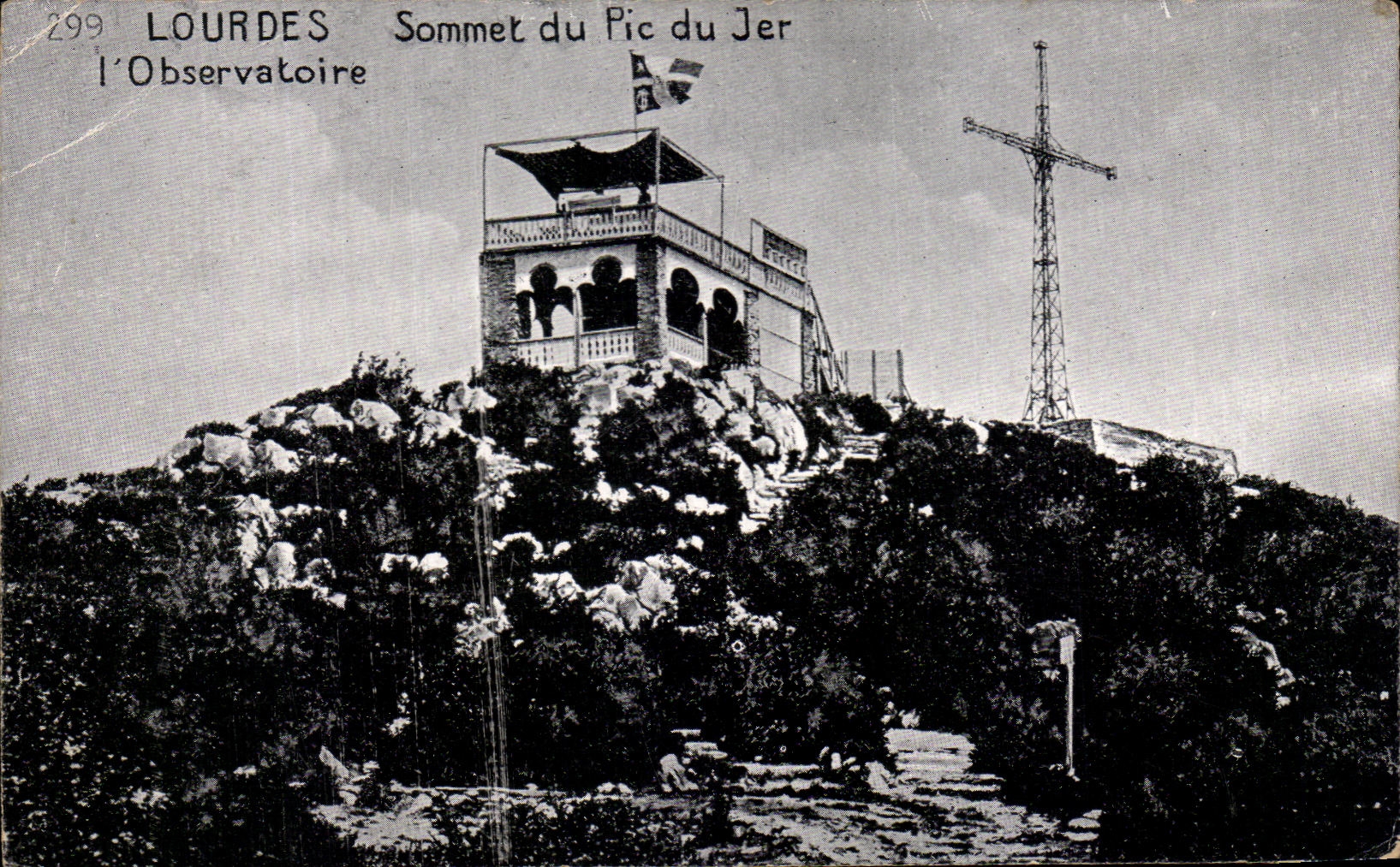 CPA Lourdes Sommet du Pic du Jer l'Observatoire
