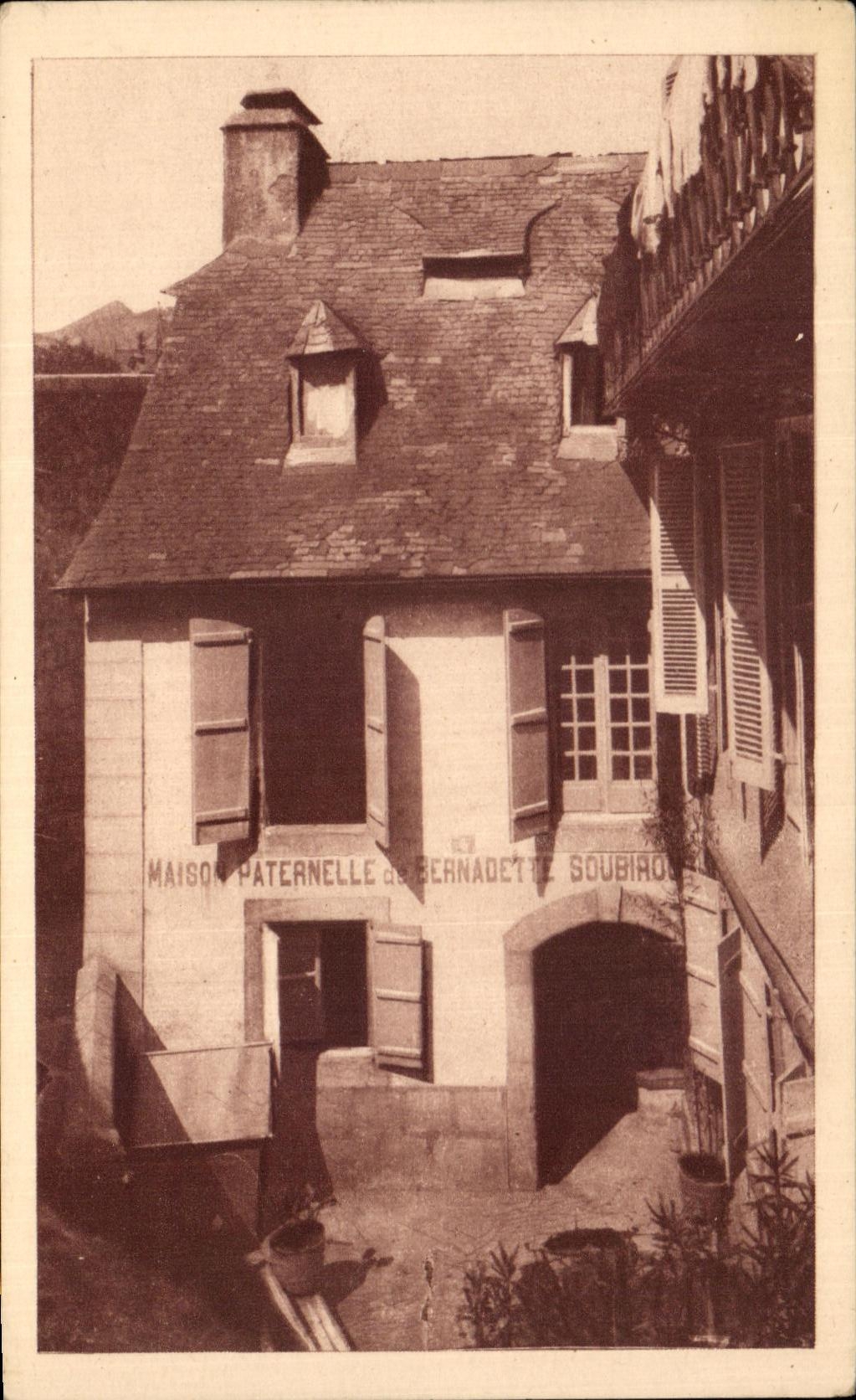 CPA Lourdes Maison Paternelle de Bernadelte Soubirous