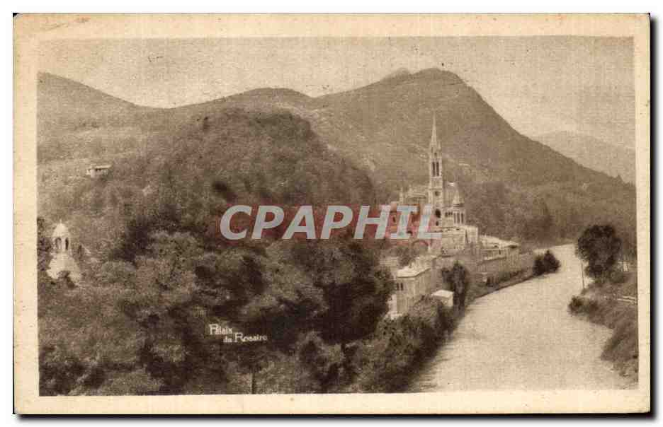 CPA Lourdes Le Gave et la Basilique