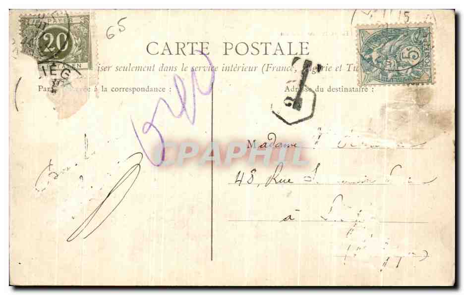 CPA Lourdes Le calvaire Breton — Verso