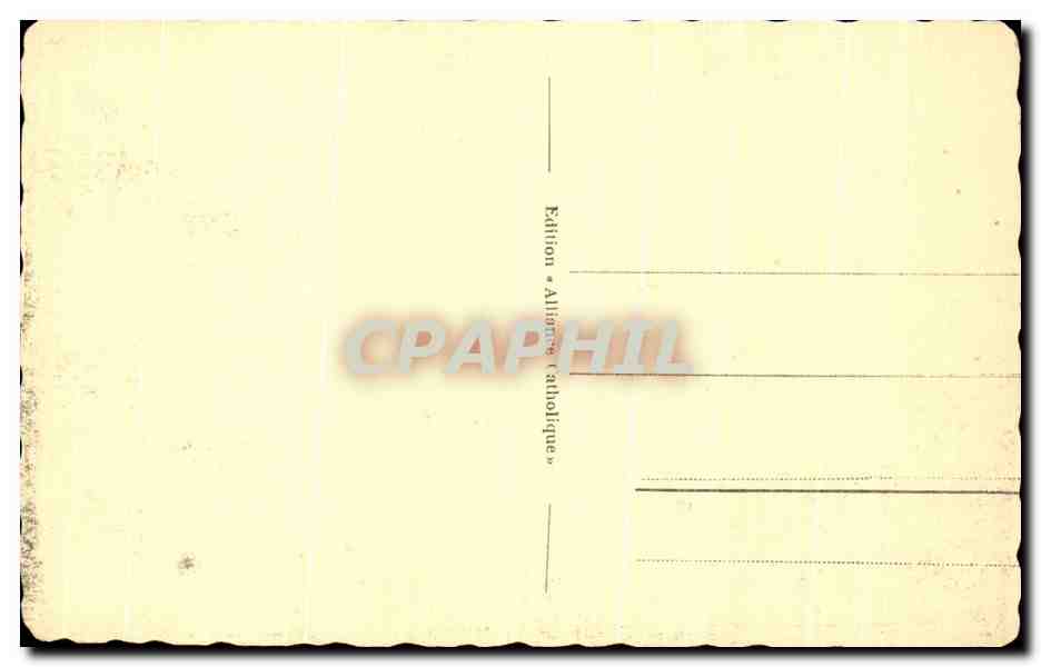 CPA Lourdes La Basilique et les Pyrenees — Verso
