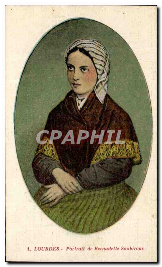CPA Lourdes Portrait de Bernadette Soubirous
