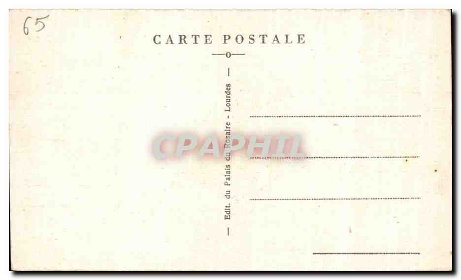 CPA Lourdes Portrait de Bernadette Soubirous — Verso