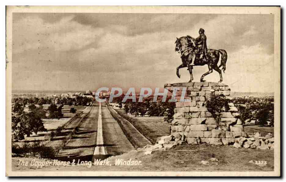 CPA The Copper Horse & Long Walk Windsor Cheval