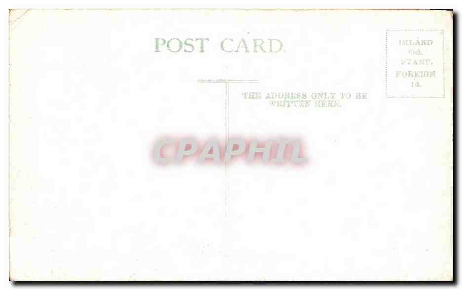 CPA Albert HallLondon  — Rückseite
