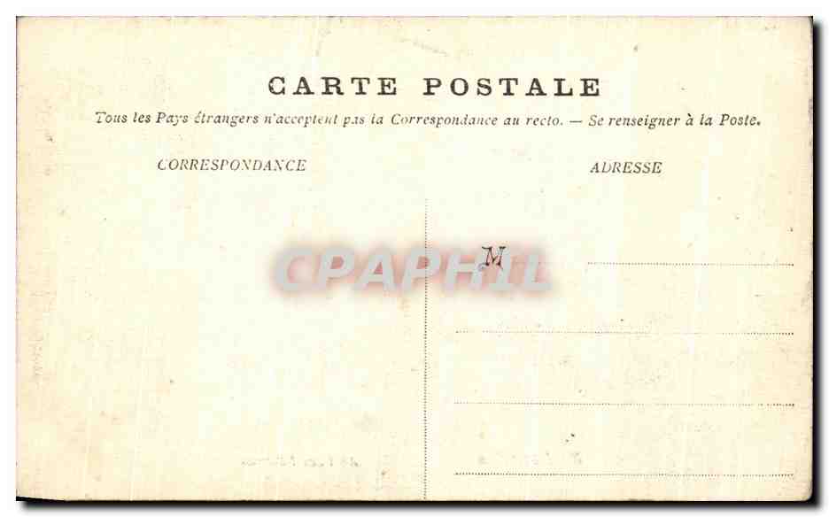 CPA Lourdes Abri des Pelerins — Verso