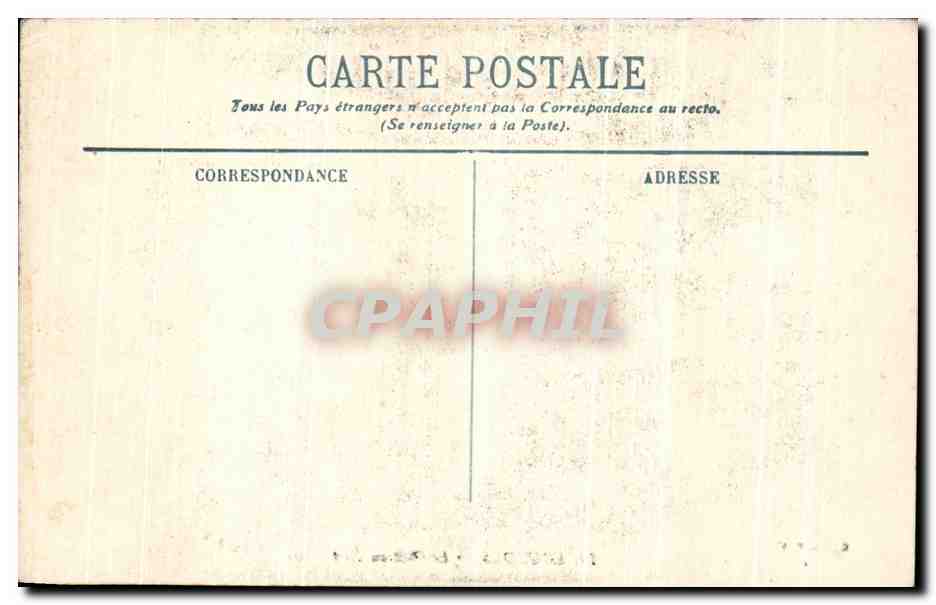 CPA Lourdes La Chateau Fort — Verso