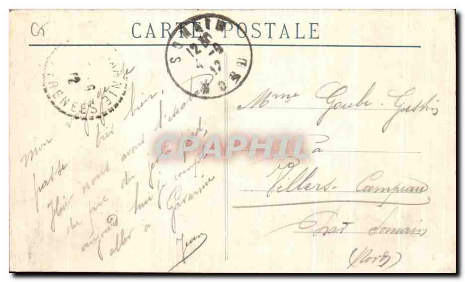 CPA Lourdes Vue Generale — Verso