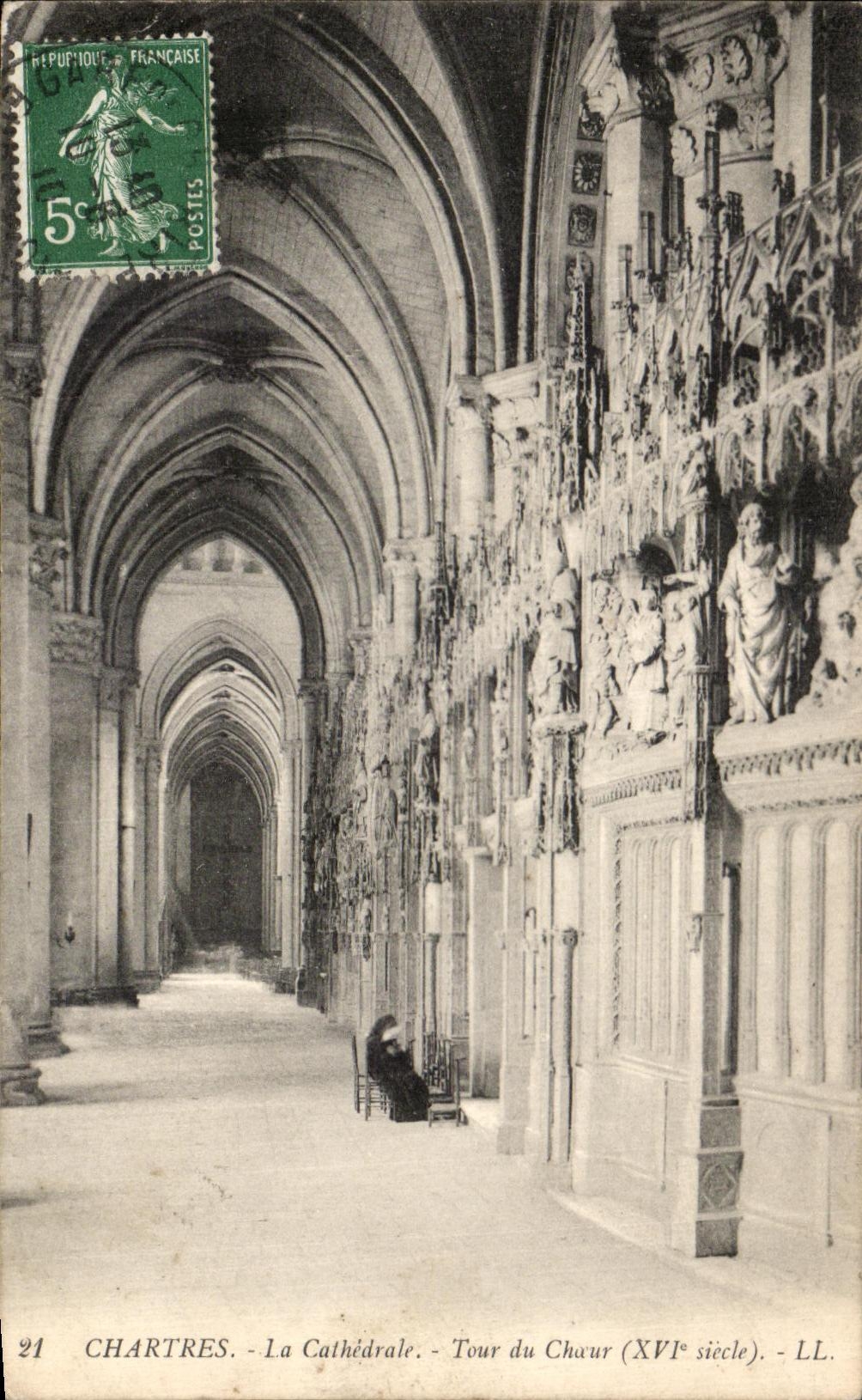 CPA Chartres La Cathedrale Tour du Choeur