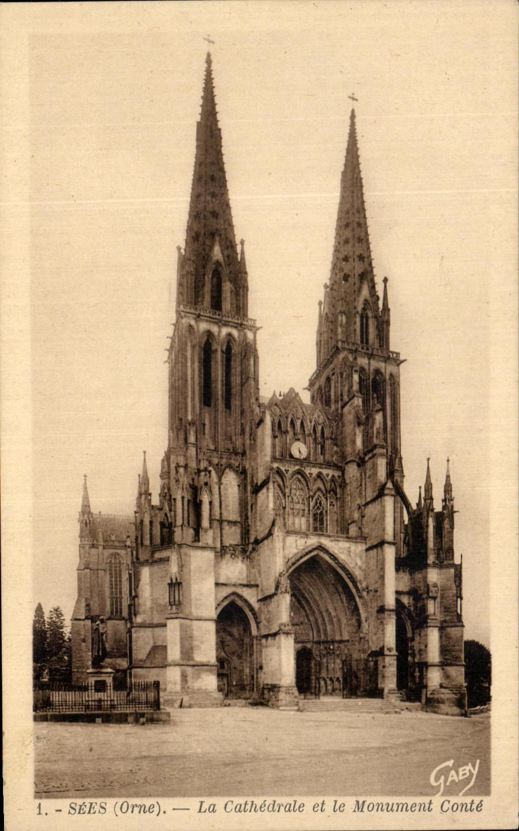CPA Sees La Cathedrale et le Monument Conte