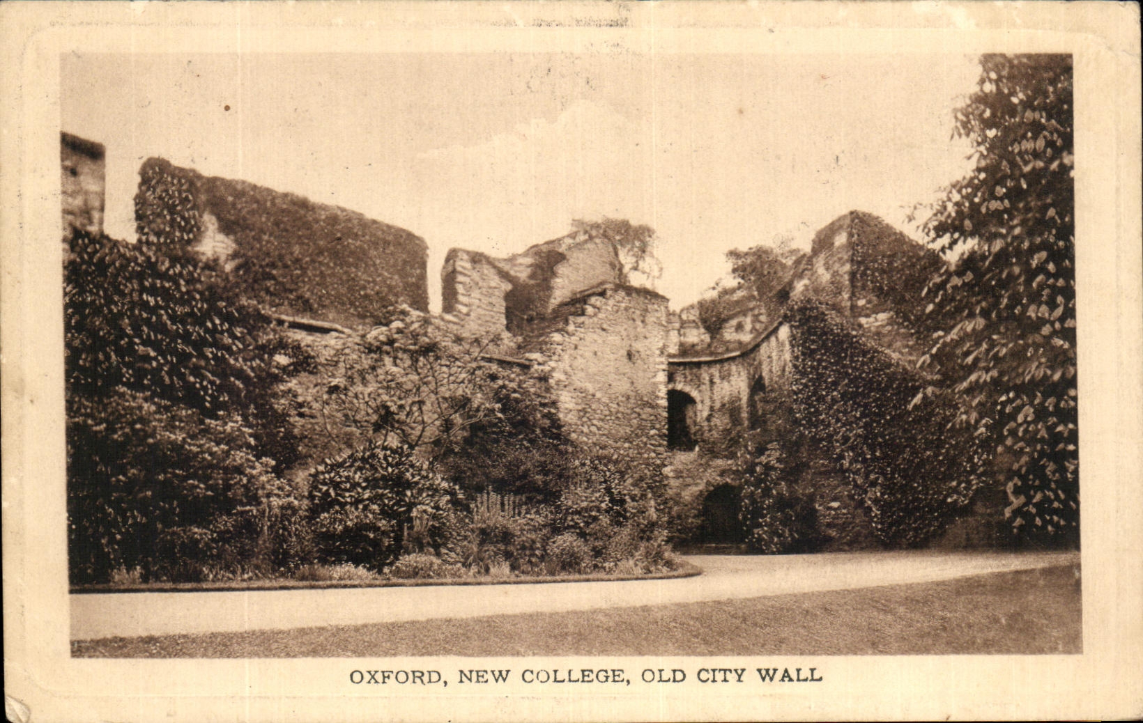 CPA Oxford New College Old City Wall