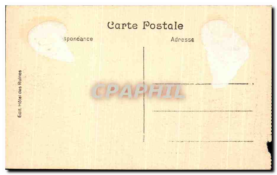 Ruines de l'Abbaye de Villers — Couloir du Cloître et escalier menant aux dortoirs — Note de M. G. Boulmont — Verso